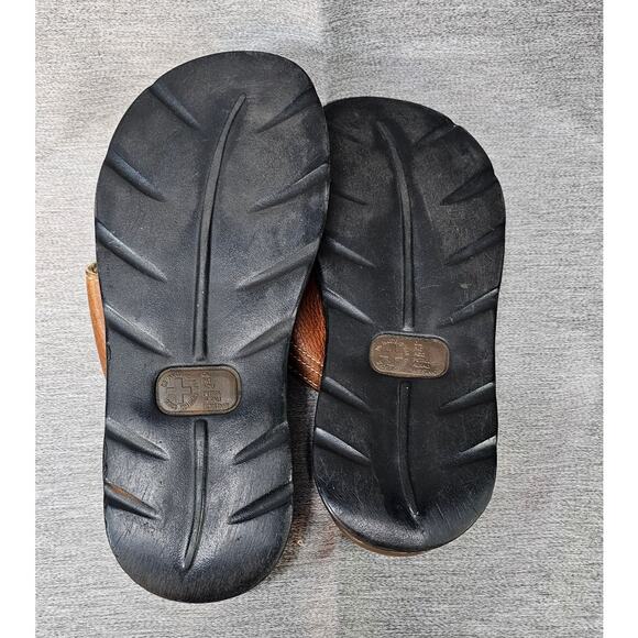 Y2K Dr Martens Men’s Brown Leather Thong Flip Flop Air Cushion Sole Mens Size 6 - Picture 7 of 10